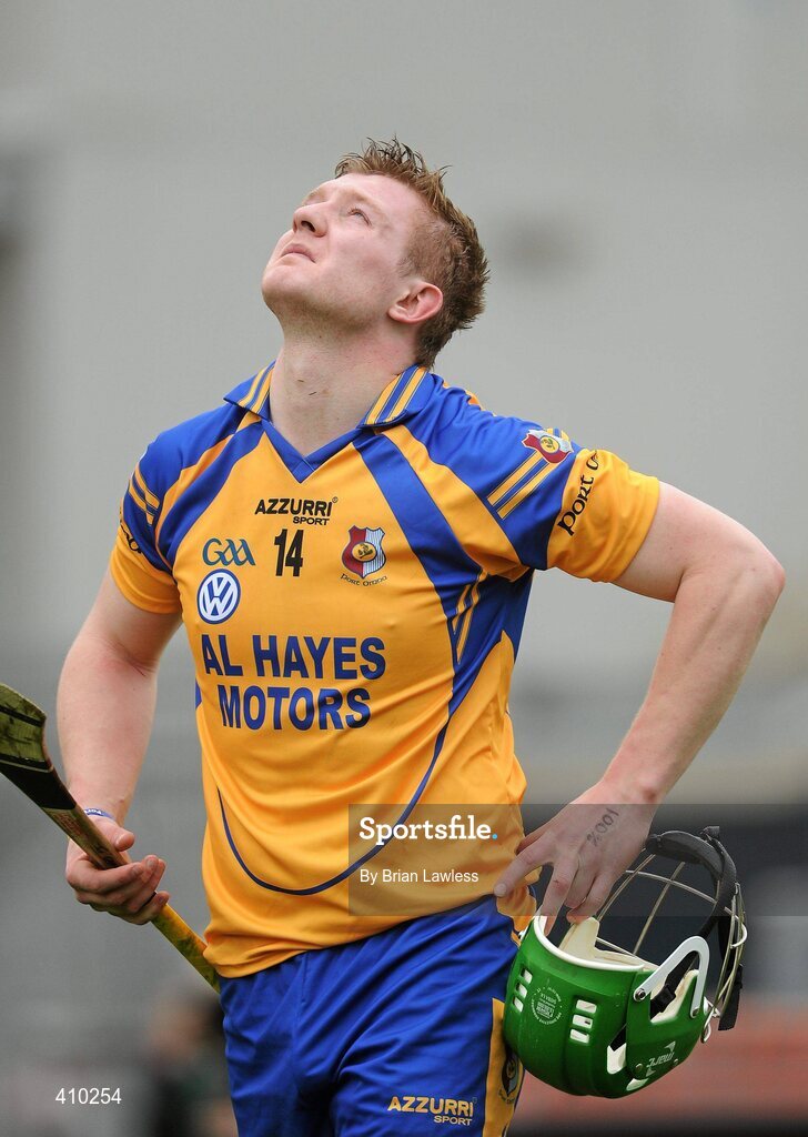 17 March 2010; Portumna's Joe Canning shows his disappointment after the match. AIB GAA Hurling All-Ireland Senior Club Championship Final, Ballyhale Shamrocks v Portumna, Croke Park, Dublin. Picture credit: Brian Lawless / SPORTSFILE