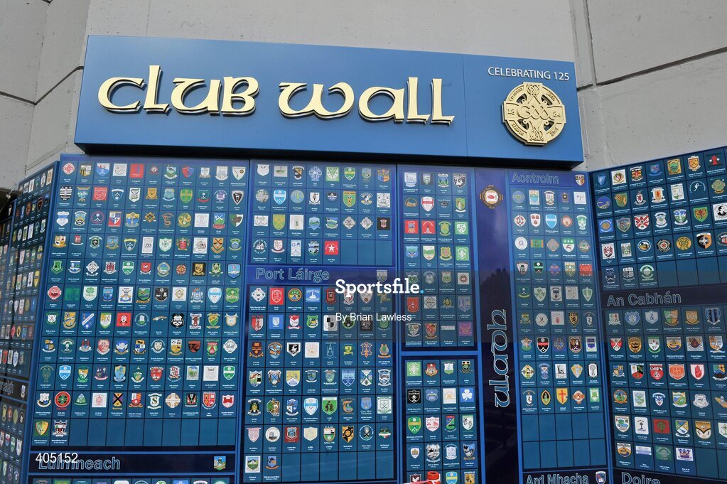 18 March 2010; At the official opening of the GAA Club Wall outside the GAA Museum. Croke Park, Dublin. Picture credit: Brian Lawless / SPORTSFILE