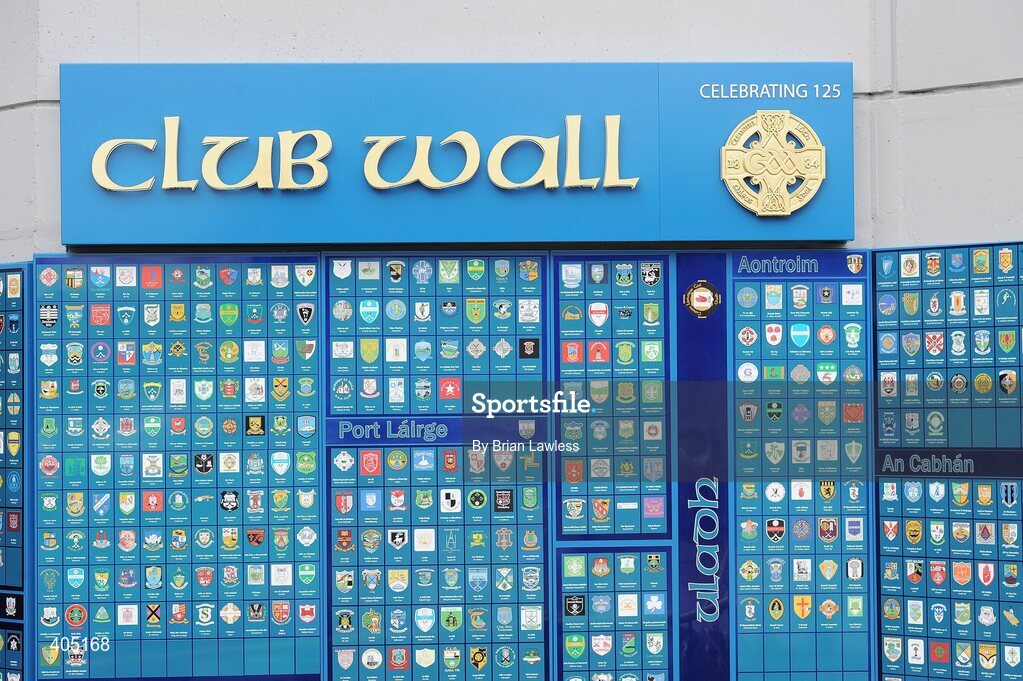 18 March 2010; At the official opening of the GAA Club Wall outside the GAA Museum. Croke Park, Dublin. Picture credit: Brian Lawless / SPORTSFILE