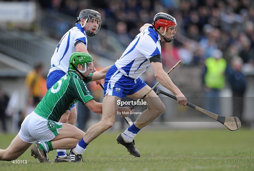 14 March 2010; Shane O'Sullivan, Waterford, in action against Alan O'Connor, Limerick. Allianz GAA Hurling National League, Division 1, Round 3, Waterford v Limerick, Fraher Field, Dungarvan, Co. Waterford. Picture credit: Matt Browne / SPORTSFILE