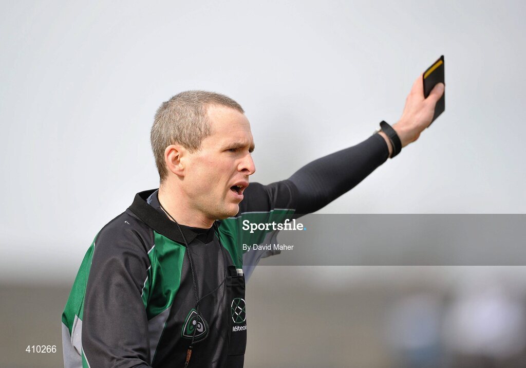 17 March 2010; Referee Fergal Kelly during the game between Westmeath and Laois. Cadbury Leinster GAA Football Under 21 Semi-Final, Westmeath v Laois, Cusack Park, Mullingar, Co. Westmeath. Picture credit: David Maher / SPORTSFILE