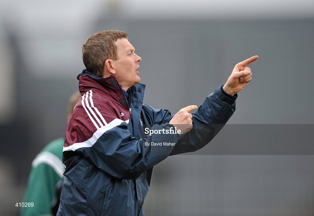 17 March 2010; Westmeath Under 21 manager Brendan Hackett during the game. Cadbury Leinster GAA Football Under 21 Semi-Final, Westmeath v Laois, Cusack Park, Mullingar, Co. Westmeath. Picture credit: David Maher / SPORTSFILE