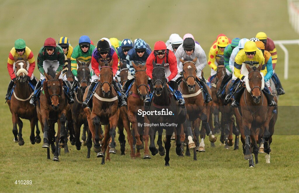 17 March 2010; The runners and riders during the Coral Cup. Cheltenham Racing Festival - Wednesday. Prestbury Park, Cheltenham, Gloucestershire, England. Picture credit: Stephen McCarthy / SPORTSFILE