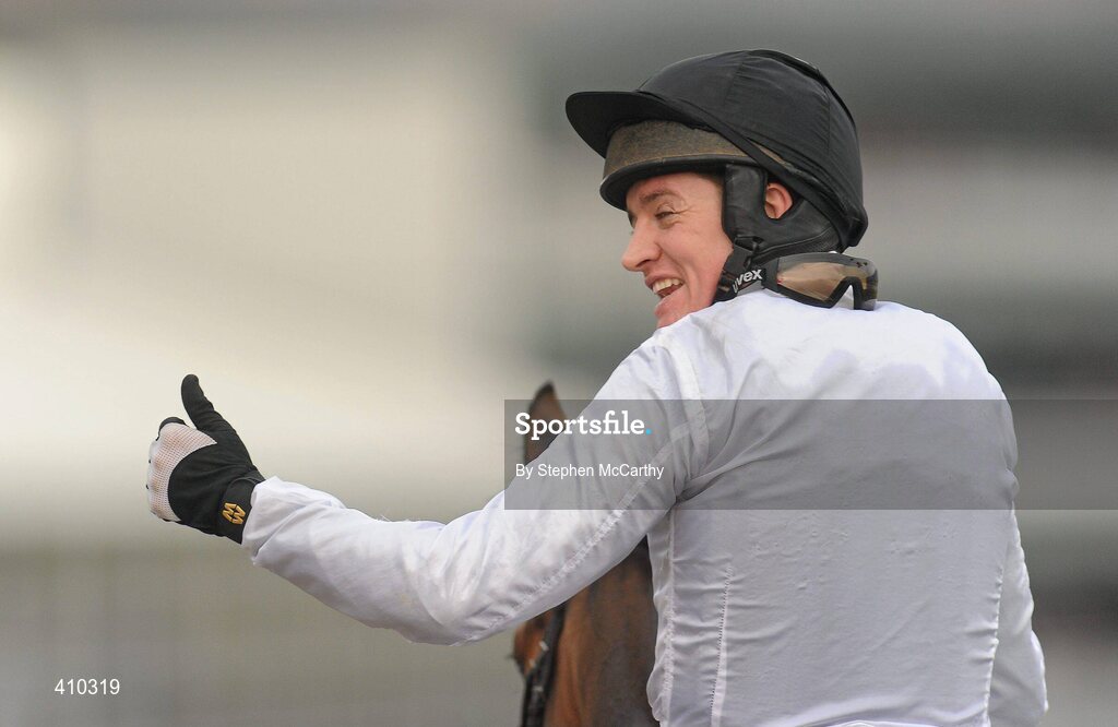 17 March 2010; Jockey Barry Geraghty, onboard Spirit River, after winning the Coral Cup. Cheltenham Racing Festival - Wednesday. Prestbury Park, Cheltenham, Gloucestershire, England. Picture credit: Stephen McCarthy / SPORTSFILE