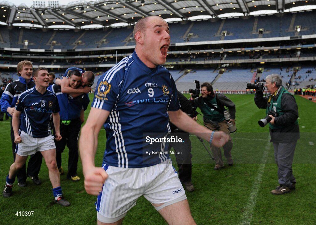 17 March 2010; Aodhan Gallagher, St Gall's, celebrates after the game. AIB GAA Football All-Ireland Senior Club Championship Final, Kilmurry Ibrickane v St Gall's, Croke Park, Dublin. Picture credit: Brendan Moran / SPORTSFILE