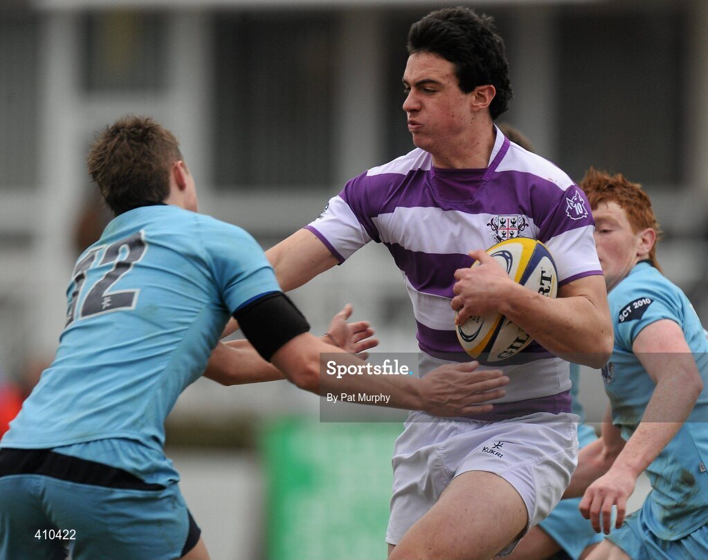 17 March 2010; Mark Maxwell, Clongowes Wood College SJ, in action against Mark Craig, St. Michael's College. Leinster Schools Senior Cup Final, Clongowes Wood College SJ v St. Michael's College. RDS, Ballsbridge, Dublin. Picture credit: Pat Murphy / SPORTSFILE