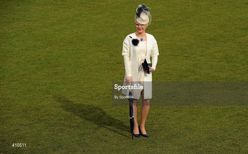 18 March 2010; Margaret Connolly, from Mullingar, Co. Westmeath, in the parade ring ahead of the days racing. Cheltenham Racing Festival - Thursday. Prestbury Park, Cheltenham, Gloucestershire, England. Photo by Sportsfile