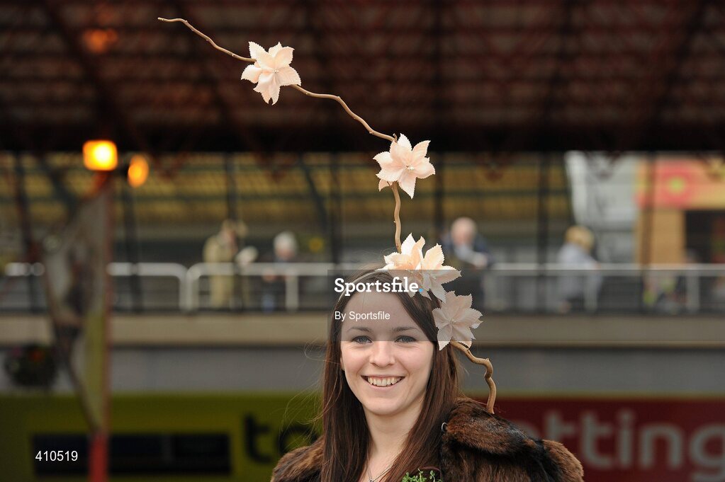 18 March 2010; Tessa Cunniffe from Rathmines, Co. Dublin, ahead of the days racing. Cheltenham Racing Festival - Thursday. Prestbury Park, Cheltenham, Gloucestershire, England. Photo by Sportsfile