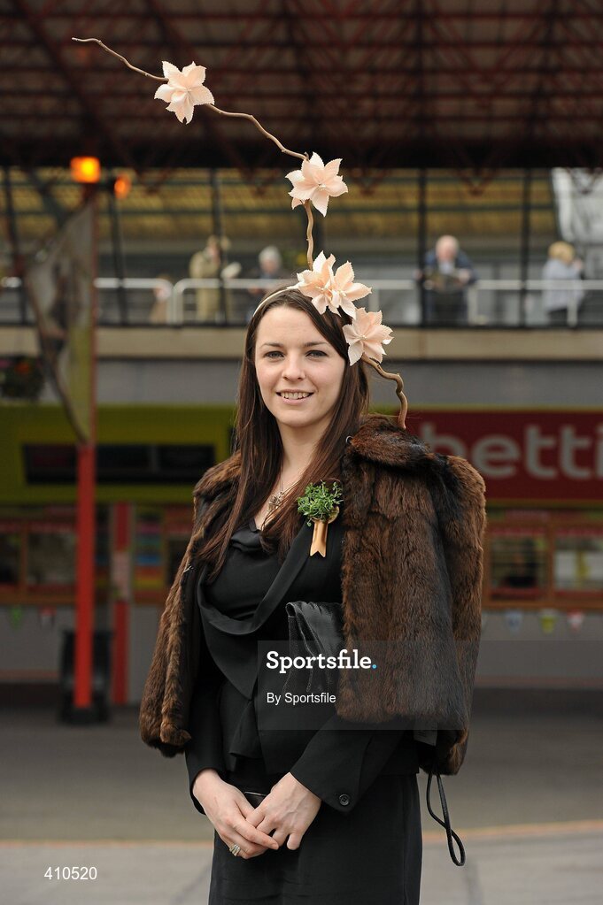 18 March 2010; Tessa Cunniffe from Rathmines, Co. Dublin, ahead of the days racing. Cheltenham Racing Festival - Thursday. Prestbury Park, Cheltenham, Gloucestershire, England. Photo by Sportsfile