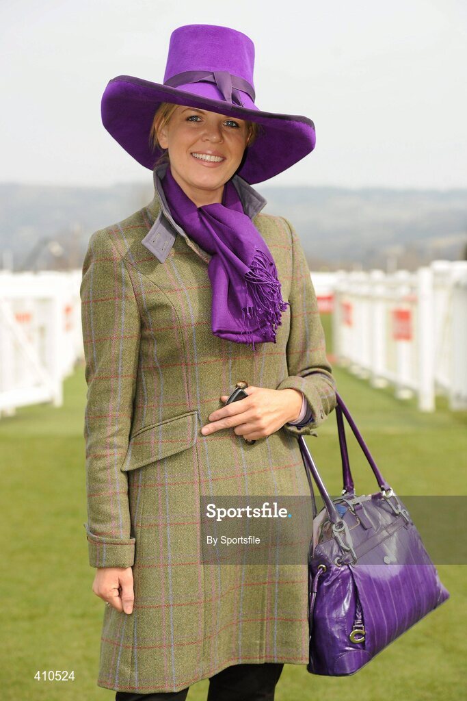 18 March 2010; Marietta Doran from Carlow enjoying the days racing. Cheltenham Racing Festival - Thursday. Prestbury Park, Cheltenham, Gloucestershire, England. Photo by Sportsfile