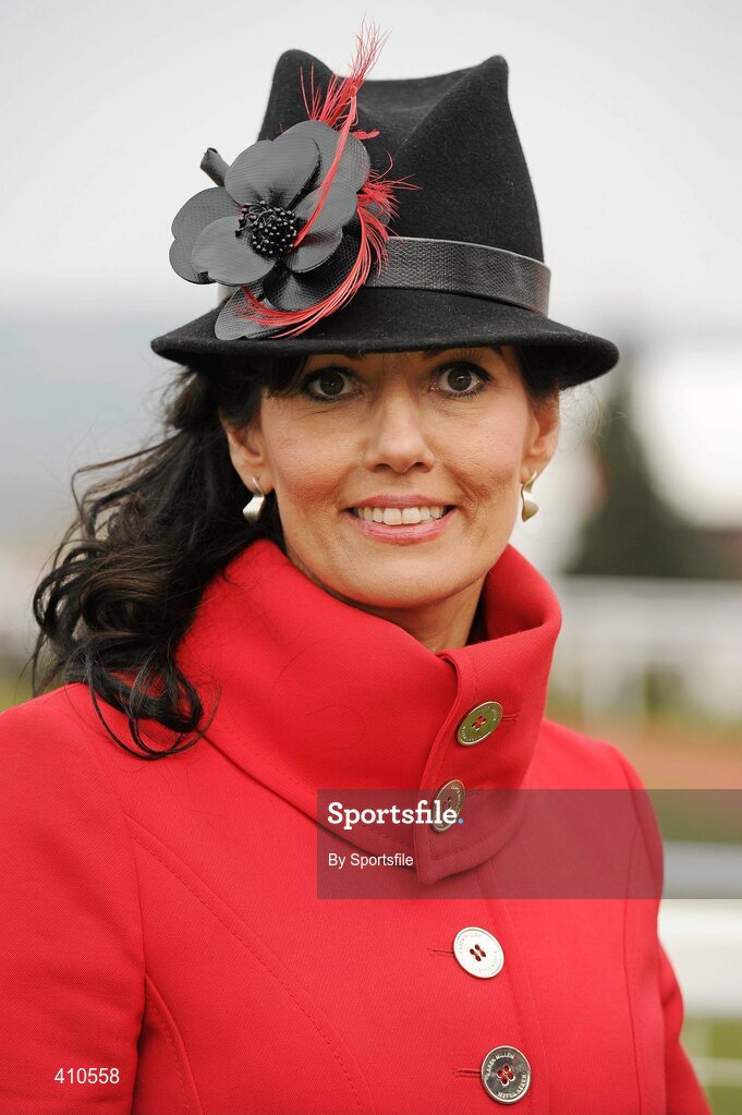 18 March 2010; Bernadette O'Sullivan, from Killarney, Co. Kerry who won the prize for Best Accessory. Cheltenham Racing Festival - Thursday. Prestbury Park, Cheltenham, Gloucestershire, England. Photo by Sportsfile