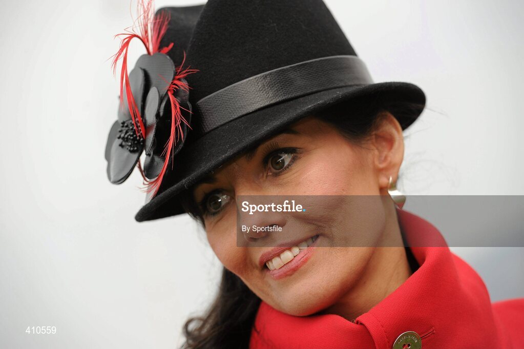 18 March 2010; Bernadette O'Sullivan, from Killarney, Co. Kerry, who won the prize for Best Accessory. Cheltenham Racing Festival - Thursday. Prestbury Park, Cheltenham, Gloucestershire, England. Photo by Sportsfile