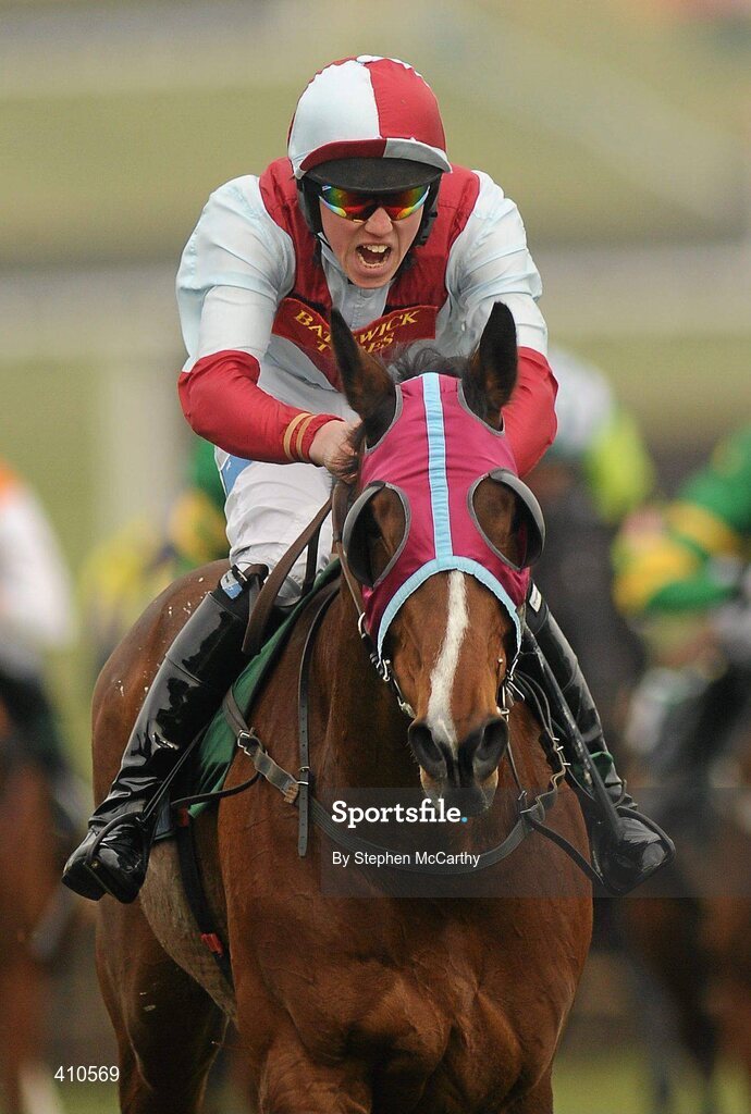 18 March 2010; Buena Vista, with Hadden Frost up, on their way to winning the Pertemps Final. Cheltenham Racing Festival - Thursday. Prestbury Park, Cheltenham, Gloucestershire, England. Picture credit: Stephen McCarthy / SPORTSFILE