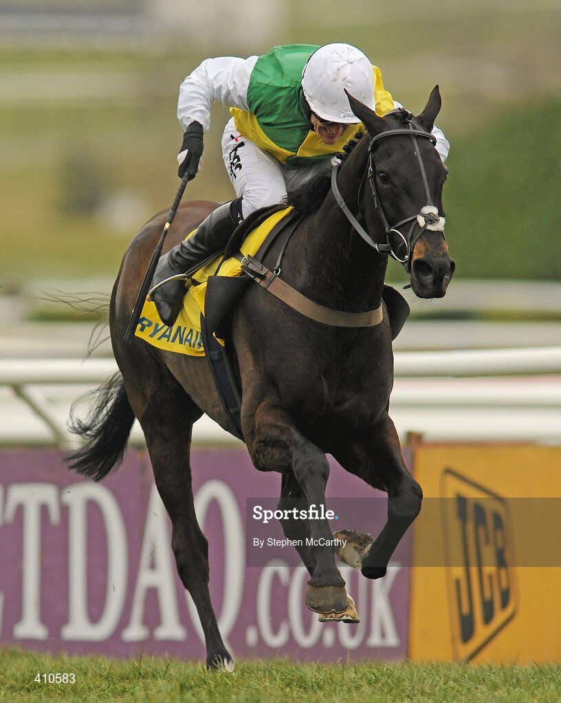 18 March 2010; Albertas Run, with Tony McCoy up, on their way to winning the Ryanair Chase. Cheltenham Racing Festival - Thursday. Prestbury Park, Cheltenham, Gloucestershire, England. Picture credit: Stephen McCarthy / SPORTSFILE