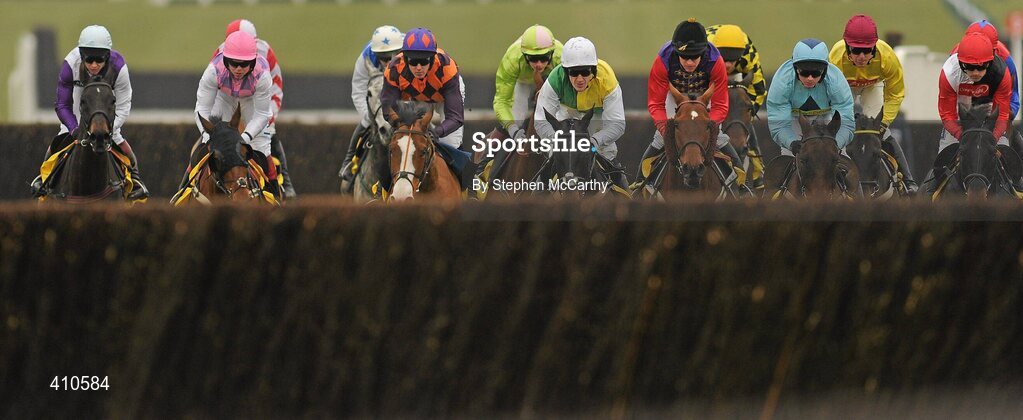 18 March 2010; Runners and riders during the Ryanair Chase. Cheltenham Racing Festival - Thursday. Prestbury Park, Cheltenham, Gloucestershire, England. Picture credit: Stephen McCarthy / SPORTSFILE