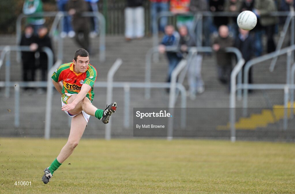 17 March 2010; Darragh Foley, Carlow. Cadbury Leinster GAA Football Under 21 Semi-Final, Carlow v Dublin, Dr Cullen Park, Carlow. Picture credit: Matt Browne / SPORTSFILE
