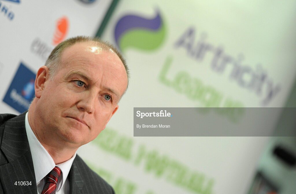 18 March 2010; Fran Gavin, Director of the Airtricity League, at the announcement of Paul Doolin as Republic of Ireland Under-23 manager. FAI Headquarters, Abbotstown, Dublin. Picture credit: Brendan Moran / SPORTSFILE