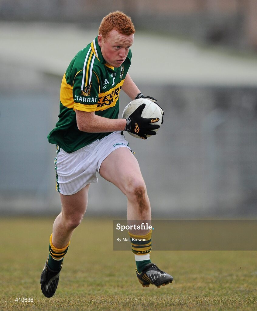 13 March 2010; Johnny Buckley, Kerry. Cadbury Munster GAA Football Under 21 Quarter-Final, Kerry v Cork, Austin Stack Park, Tralee, Co. Kerry. Picture credit: Matt Browne / SPORTSFILE