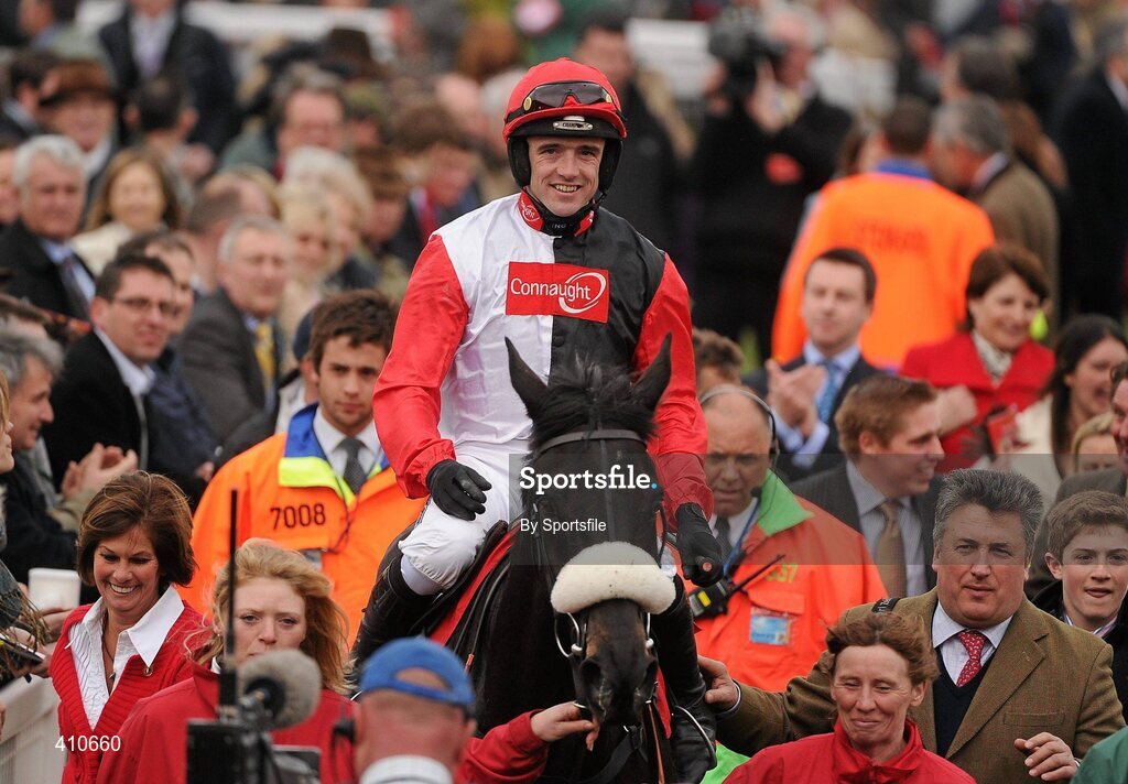 18 March 2010; Jockey Ruby Walsh after winning the Ladbrokes World Hurdle on Big Buck's. Cheltenham Racing Festival - Thursday. Prestbury Park, Cheltenham, Gloucestershire, England. Photo by Sportsfile