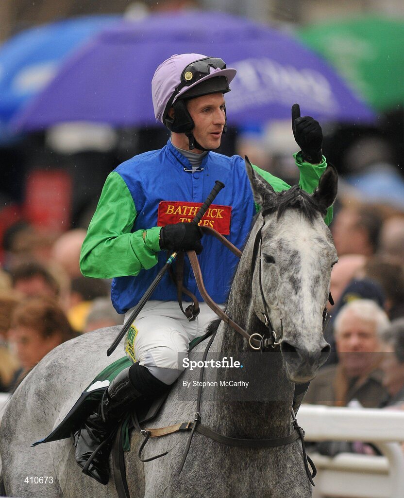 18 March 2010; Jockey Danny Cook celebrates after winning the Byrne Group Plate on Great Endeavour. Cheltenham Racing Festival - Thursday. Prestbury Park, Cheltenham, Gloucestershire, England. Picture credit: Stephen McCarthy / SPORTSFILE