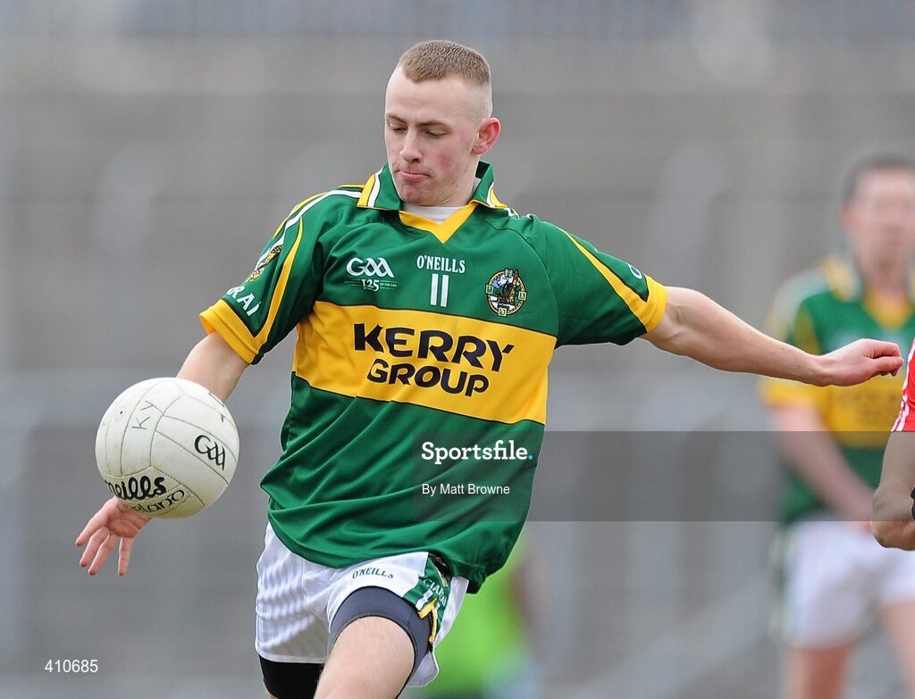 13 March 2010; Barry John Keane, Kerry. Cadbury Munster GAA Football Under 21 Quarter-Final, Kerry v Cork, Austin Stack Park, Tralee, Co. Kerry. Picture credit: Matt Browne / SPORTSFILE