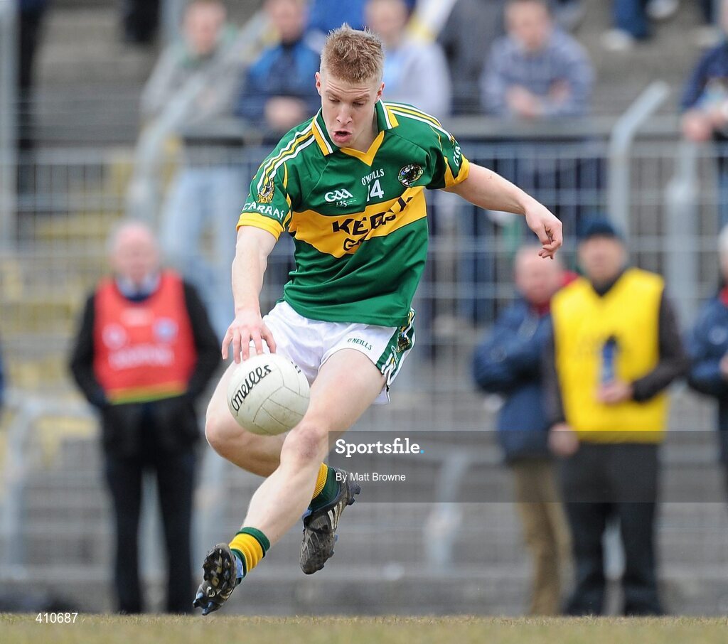 13 March 2010; Barry John Walsh, Kerry. Cadbury Munster GAA Football Under 21 Quarter-Final, Kerry v Cork, Austin Stack Park, Tralee, Co. Kerry. Picture credit: Matt Browne / SPORTSFILE
