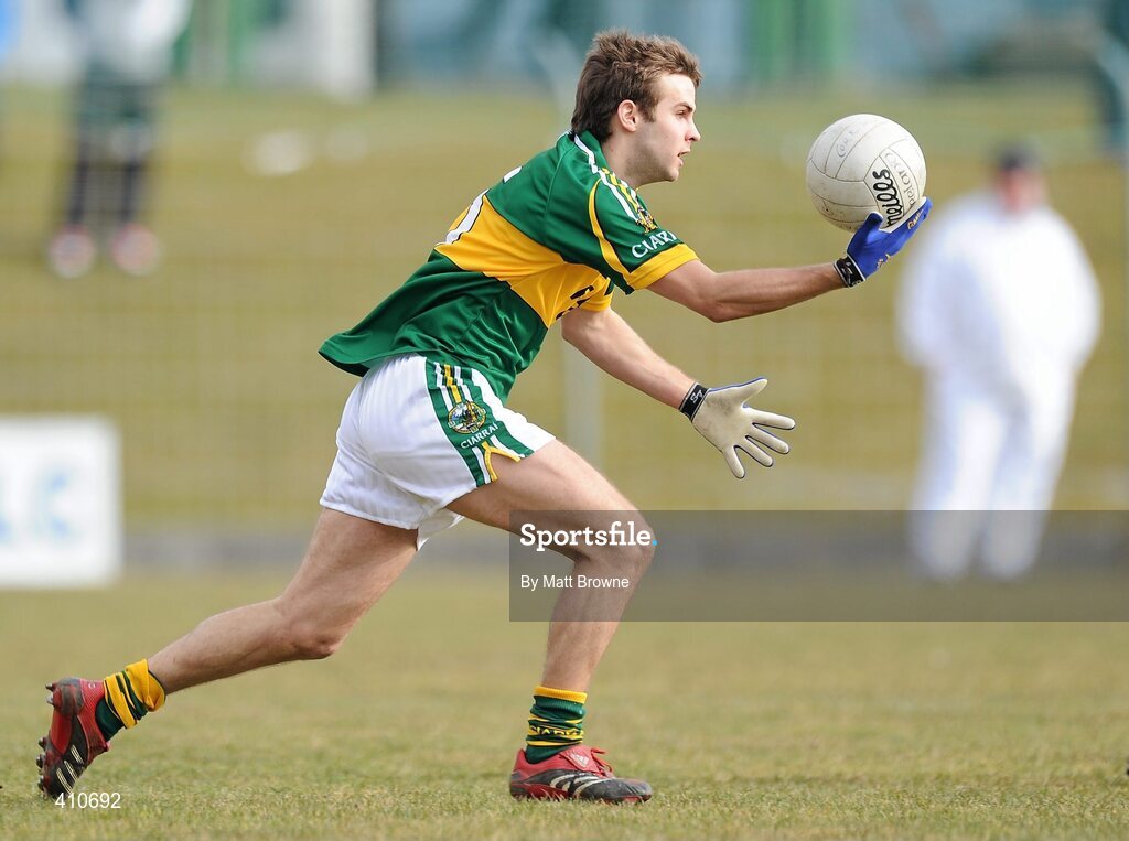 13 March 2010; Padraig O'Connor, Kerry. Cadbury Munster GAA Football Under 21 Quarter-Final, Kerry v Cork, Austin Stack Park, Tralee, Co. Kerry. Picture credit: Matt Browne / SPORTSFILE