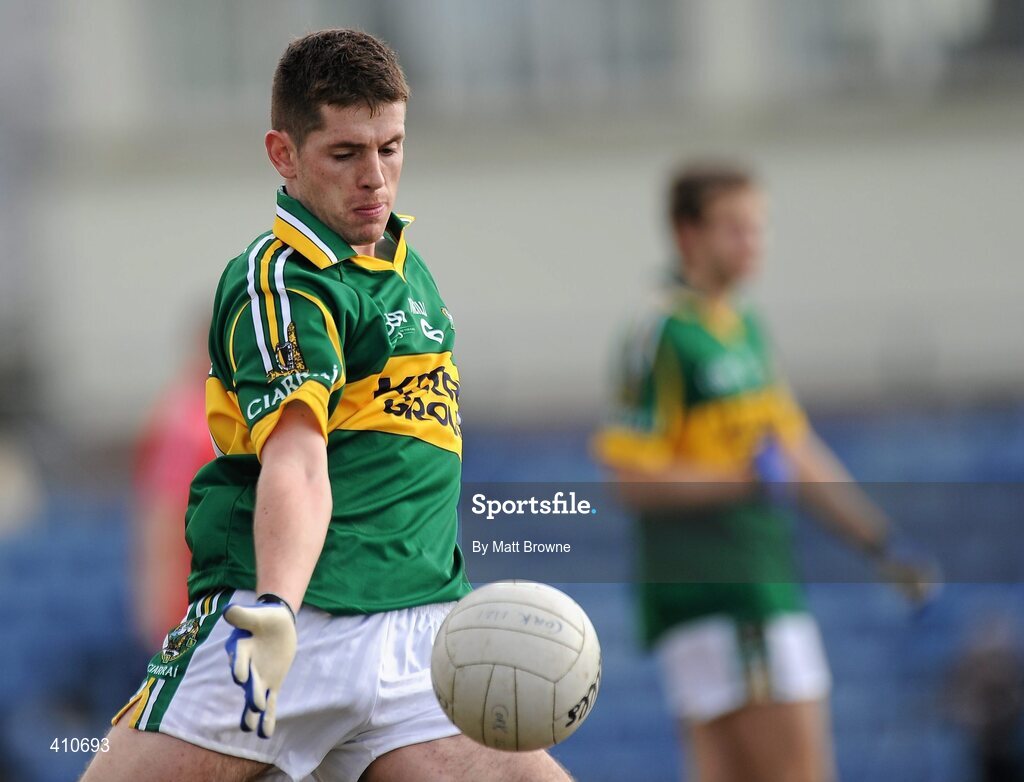 13 March 2010; Barry Shanahan, Kerry. Cadbury Munster GAA Football Under 21 Quarter-Final, Kerry v Cork, Austin Stack Park, Tralee, Co. Kerry. Picture credit: Matt Browne / SPORTSFILE