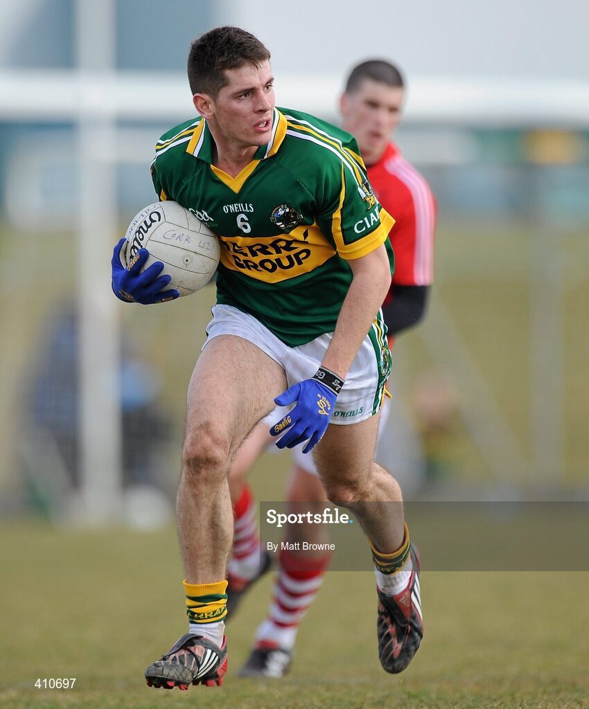 13 March 2010; Barry Shanahan, Kerry. Cadbury Munster GAA Football Under 21 Quarter-Final, Kerry v Cork, Austin Stack Park, Tralee, Co. Kerry. Picture credit: Matt Browne / SPORTSFILE
