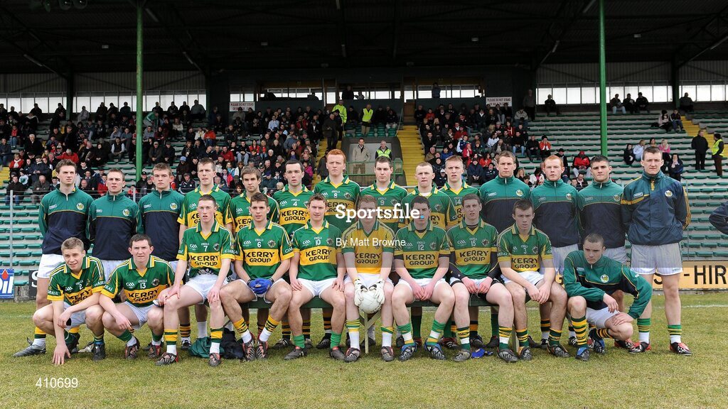 13 March 2010; The Kerry squad. Cadbury Munster GAA Football Under 21 Quarter-Final, Kerry v Cork, Austin Stack Park, Tralee, Co. Kerry. Picture credit: Matt Browne / SPORTSFILE