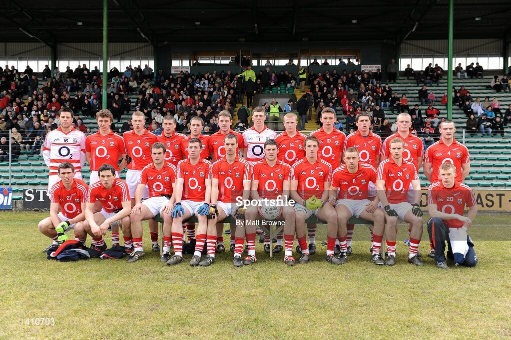 13 March 2010; The Cork squad. Cadbury Munster GAA Football Under 21 Quarter-Final, Kerry v Cork, Austin Stack Park, Tralee, Co. Kerry. Picture credit: Matt Browne / SPORTSFILE