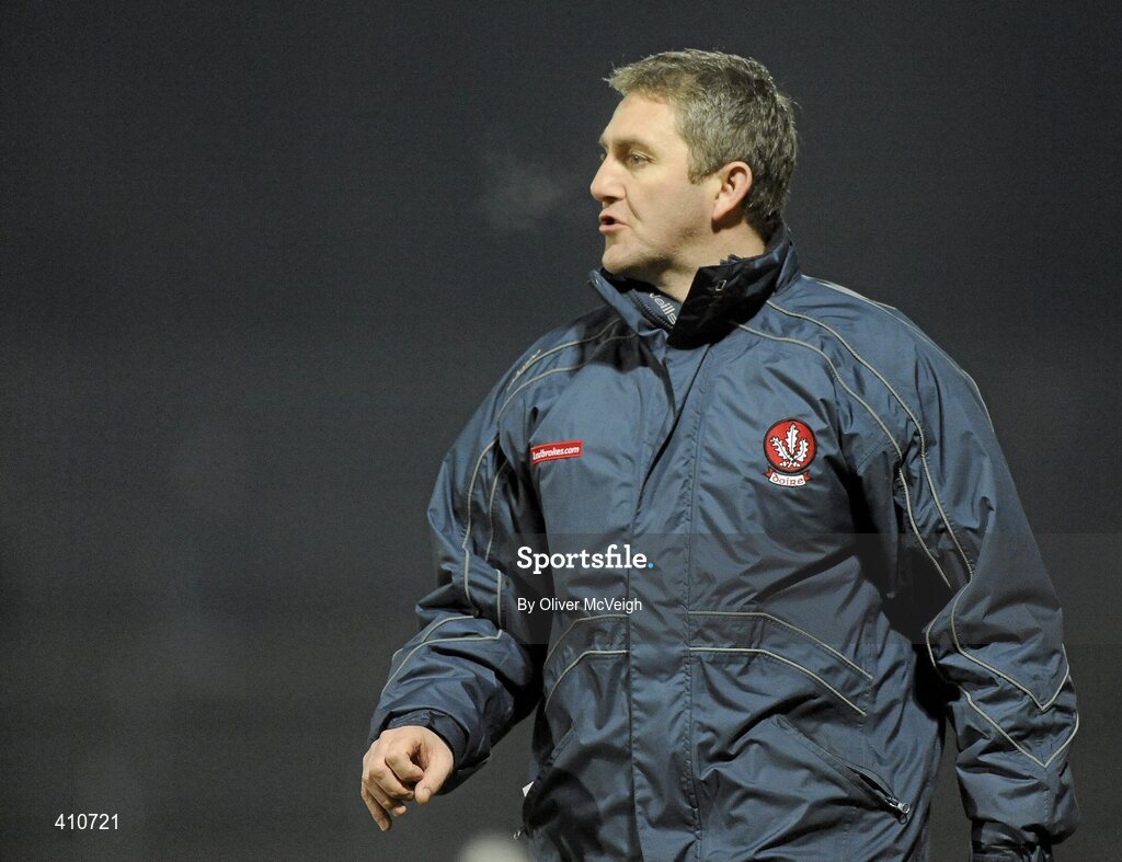 10 March 2010; Derry manager Damian Cassidy. Cadbury Ulster GAA Football Under 21 Championship preliminary Round, Tyrone v Derry, Healy Park, Omagh, Co. Tyrone. Picture credit: Oliver McVeigh / SPORTSFILE