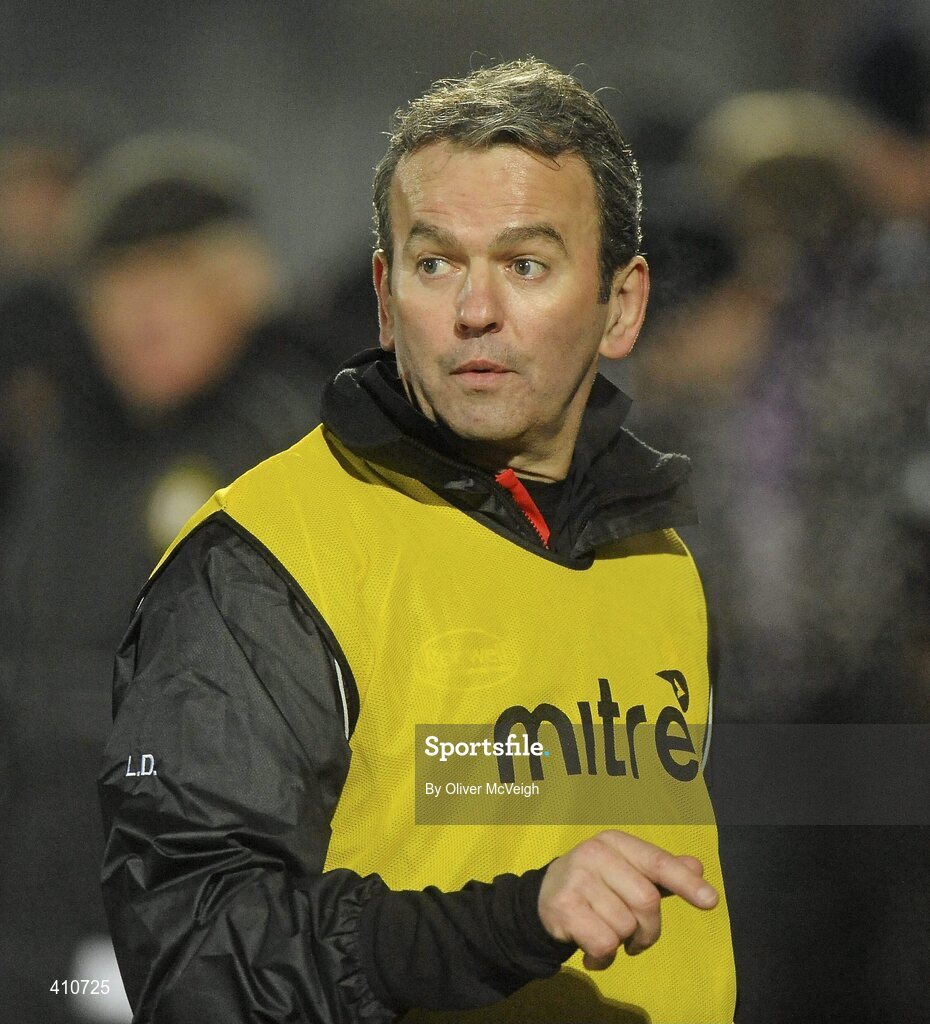 10 March 2010; Tyrone manager Liam Donnelly. Cadbury Ulster GAA Football Under 21 Championship preliminary Round, Tyrone v Derry, Healy Park, Omagh, Co. Tyrone. Picture credit: Oliver McVeigh / SPORTSFILE