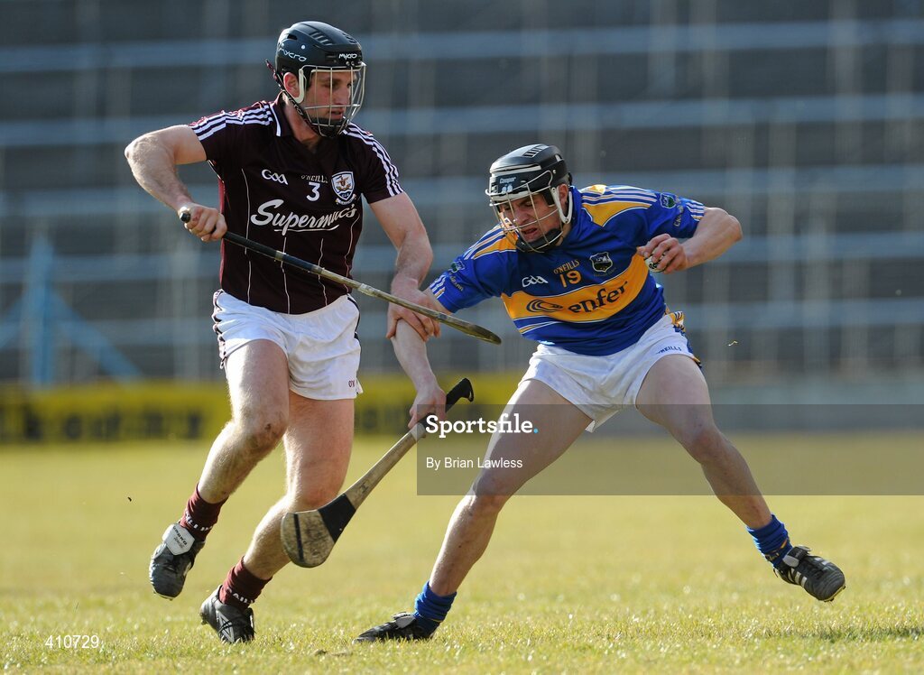 14 March 2010; Timmy Hammersley, Tipperary, in action against Shane Kavanagh, Galway. Allianz GAA Hurling National League, Division 1, Round 3, Tipperary v Galway, Semple Stadium, Thurles, Co. Tipperary. Picture credit: Brian Lawless / SPORTSFILE