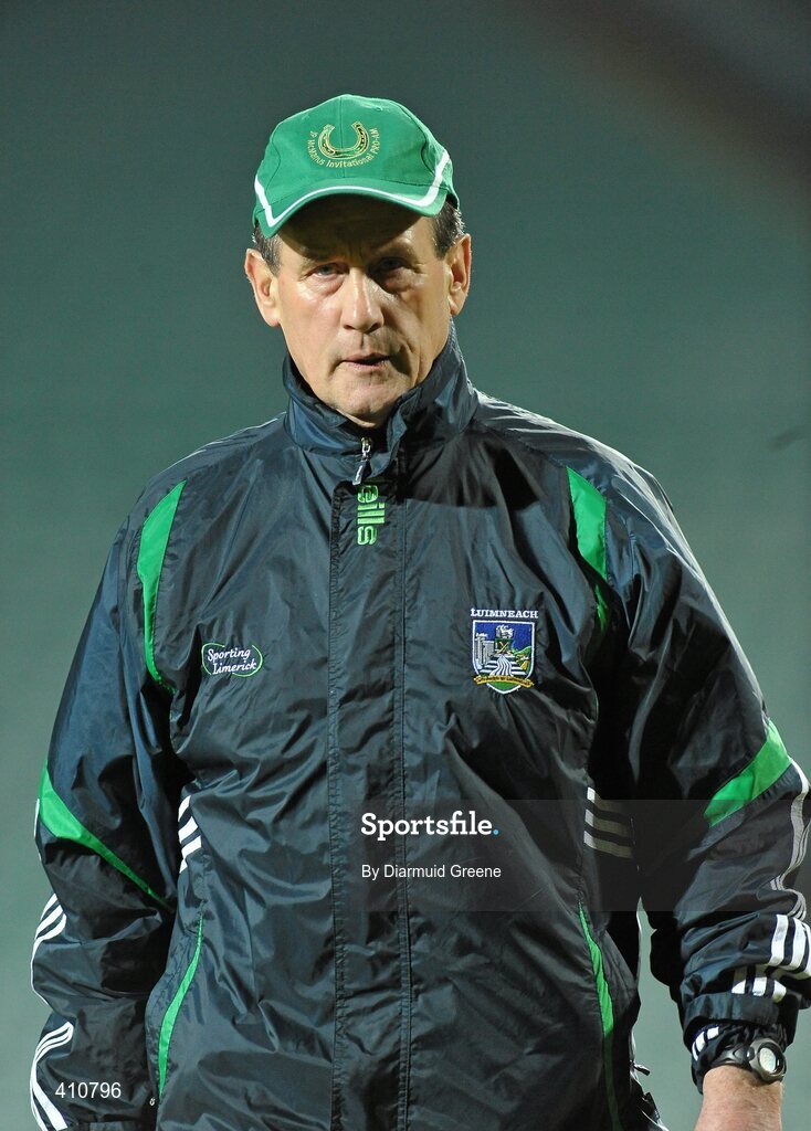 27 February 2010; limerick manager Justin McCarthy. Allianz GAA Hurling Hurling National League Division 1 Round 2, Limerick v Cork, Gaelic Grounds, Limerick. Picture credit: Diarmuid Greene / SPORTSFILE