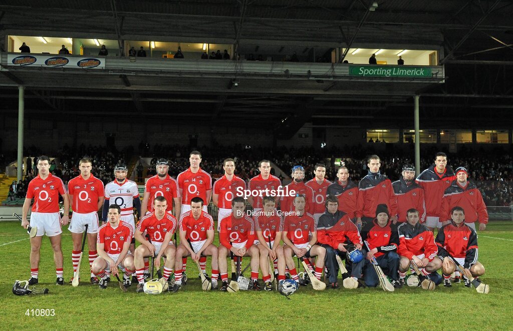 27 February 2010; The Cork squad. Allianz GAA Hurling Hurling National League Division 1 Round 2, Limerick v Cork, Gaelic Grounds, Limerick. Picture credit: Diarmuid Greene / SPORTSFILE