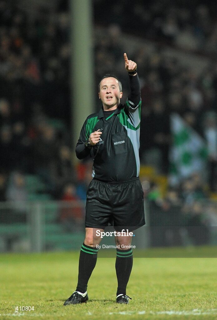 27 February 2010; Referee James McGrath. Allianz GAA Hurling Hurling National League Division 1 Round 2, Limerick v Cork, Gaelic Grounds, Limerick. Picture credit: Diarmuid Greene / SPORTSFILE