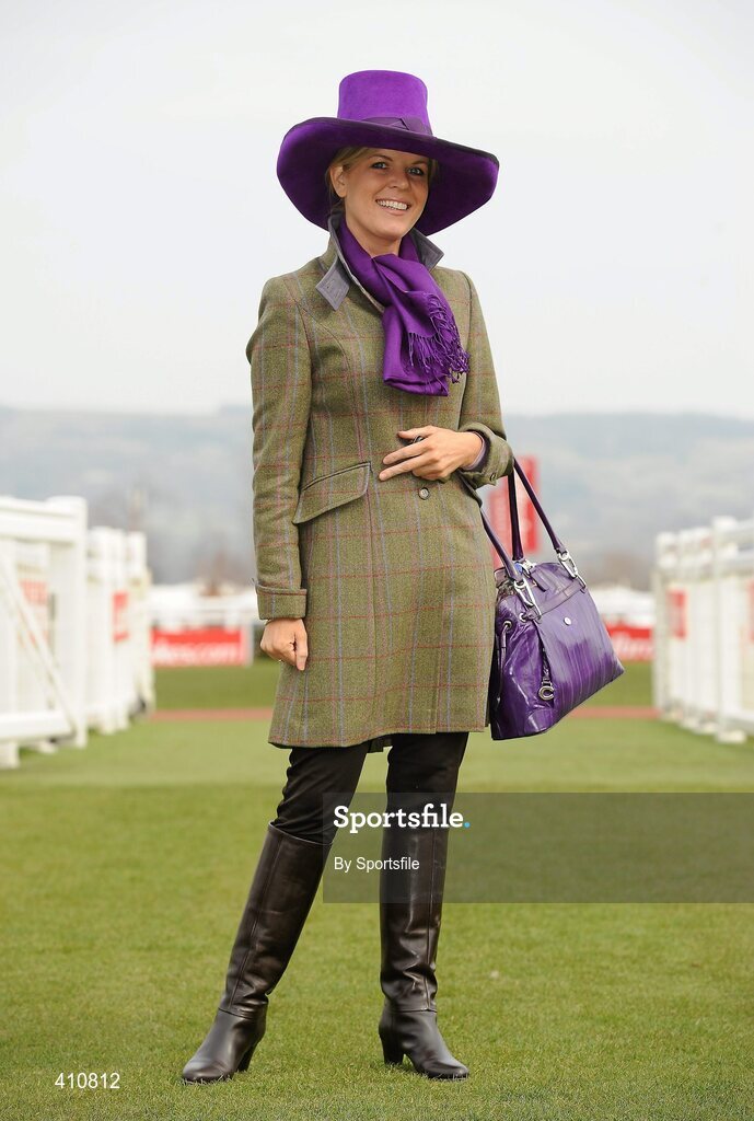 18 March 2010; Marietta Doran, from Carlow, enjoying the day's racing. Cheltenham Racing Festival - Thursday. Prestbury Park, Cheltenham, Gloucestershire, England. Photo by Sportsfile