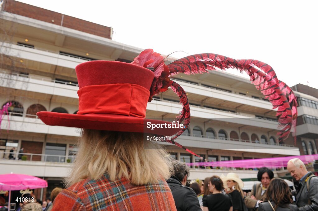 18 March 2010; A general view of the fashion at Ladies Day. Cheltenham Racing Festival - Thursday. Prestbury Park, Cheltenham, Gloucestershire, England. Photo by Sportsfile