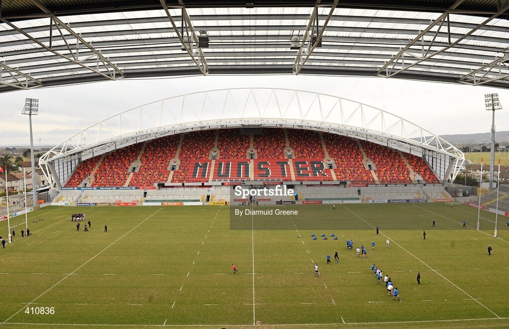 17 March 2010; A general view of Thomond Park before the game. Munster Schools Senior Cup Final, Rockwell College v PBC, Thomond Park, Limerick. Picture credit: Diarmuid Greene / SPORTSFILE