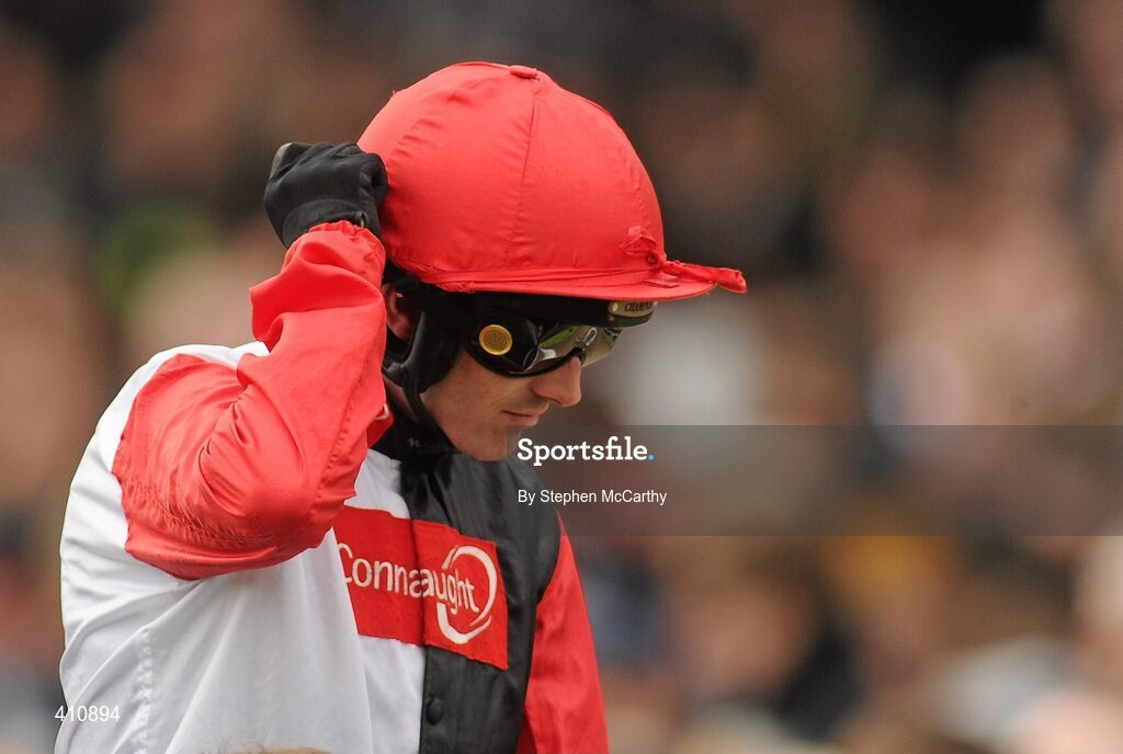 18 March 2010; Jockey Ruby Walsh, onboard Big Bucks, ahead of the Ladbrokes World Hurdle. Cheltenham Racing Festival - Thursday. Prestbury Park, Cheltenham, Gloucestershire, England. Picture credit: Stephen McCarthy / SPORTSFILE