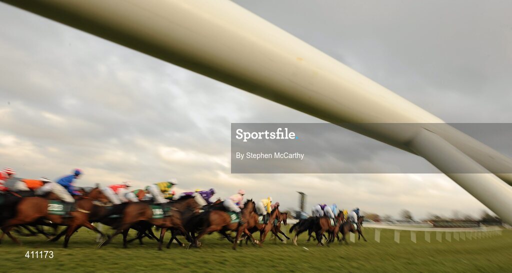 17 March 2010; A general view of the runners and riders during the Weatherbys Champion Bumper. Cheltenham Racing Festival - Wednesday. Prestbury Park, Cheltenham, Gloucestershire, England. Picture credit: Stephen McCarthy / SPORTSFILE