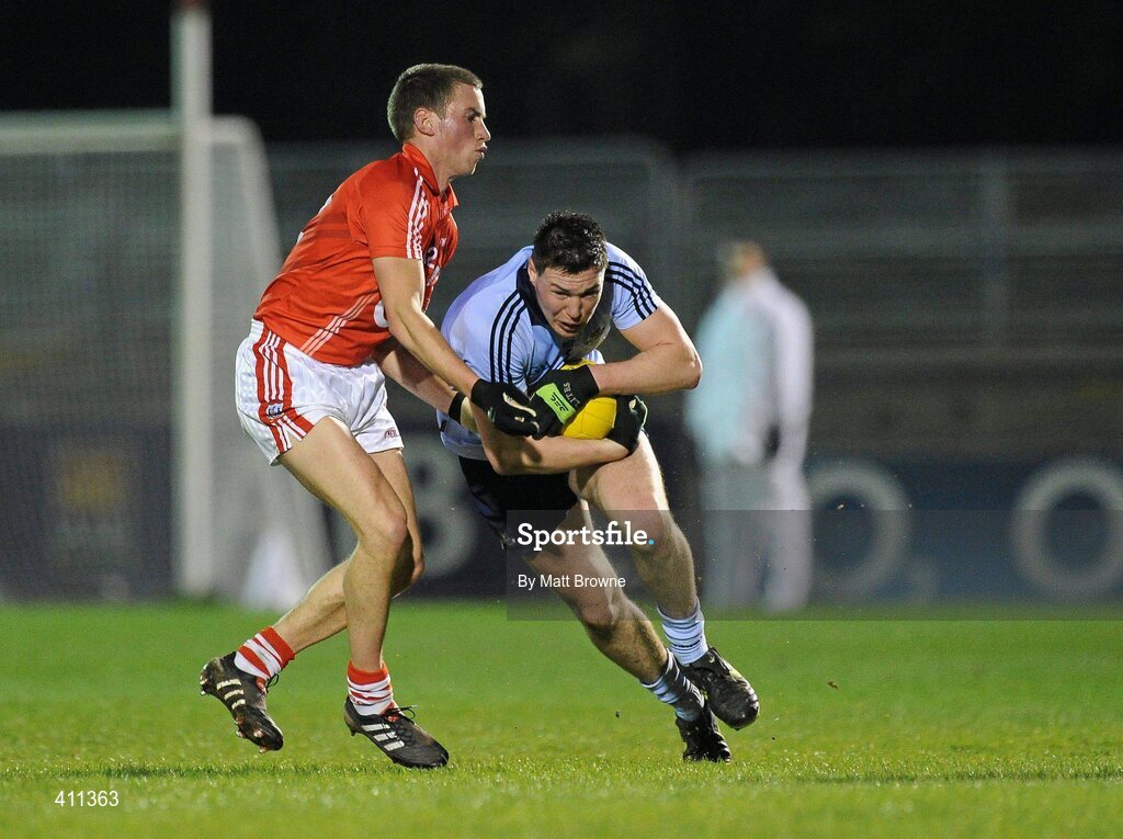 20 March 2010; Éamon Fennell, Dublin, in action against Patrick Kelly, Cork. Allianz GAA National Football League, Division 1, Round 5, Cork v Dublin, Pairc Ui Rinn, Cork. Picture credit: Matt Browne / SPORTSFILE