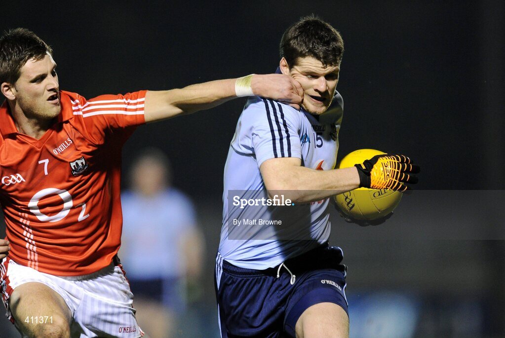 20 March 2010; Kevin McMenamon, Dublin, in action against Eoin Cadogan, Cork. Allianz GAA National Football League, Division 1, Round 5, Cork v Dublin, Pairc Ui Rinn, Cork. Picture credit: Matt Browne / SPORTSFILE
