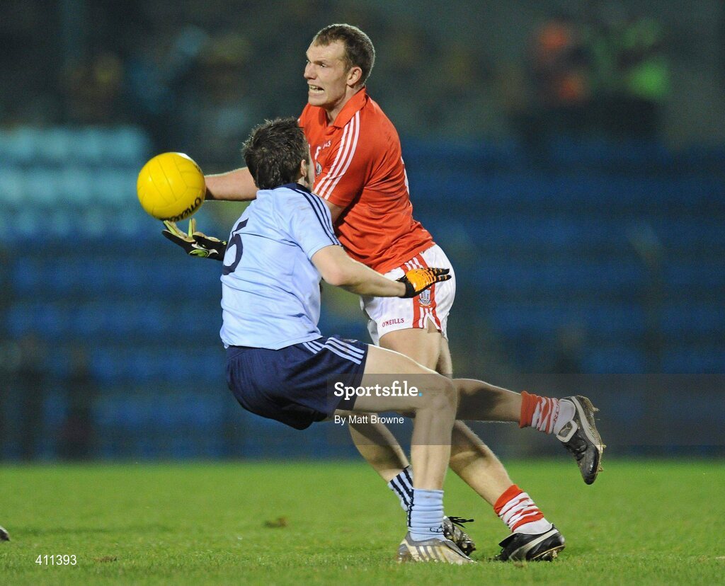 20 March 2010; Alan O'Connor, Cork, in action against Hugh Gill, Dublin. Allianz GAA National Football League, Division 1, Round 5, Cork v Dublin, Pairc Ui Rinn, Cork. Picture credit: Matt Browne / SPORTSFILE