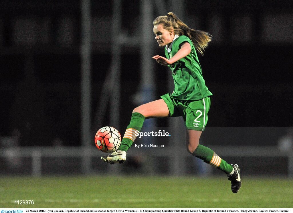 24 March 2016; Lynn Craven, Republic of Ireland. UEFA Women's U17 Championship Qualifier Elite Round Group 3, Republic of Ireland v France. Henry Jeanne, Bayeux, France. Picture credit: Eóin Noonan / SPORTSFILE