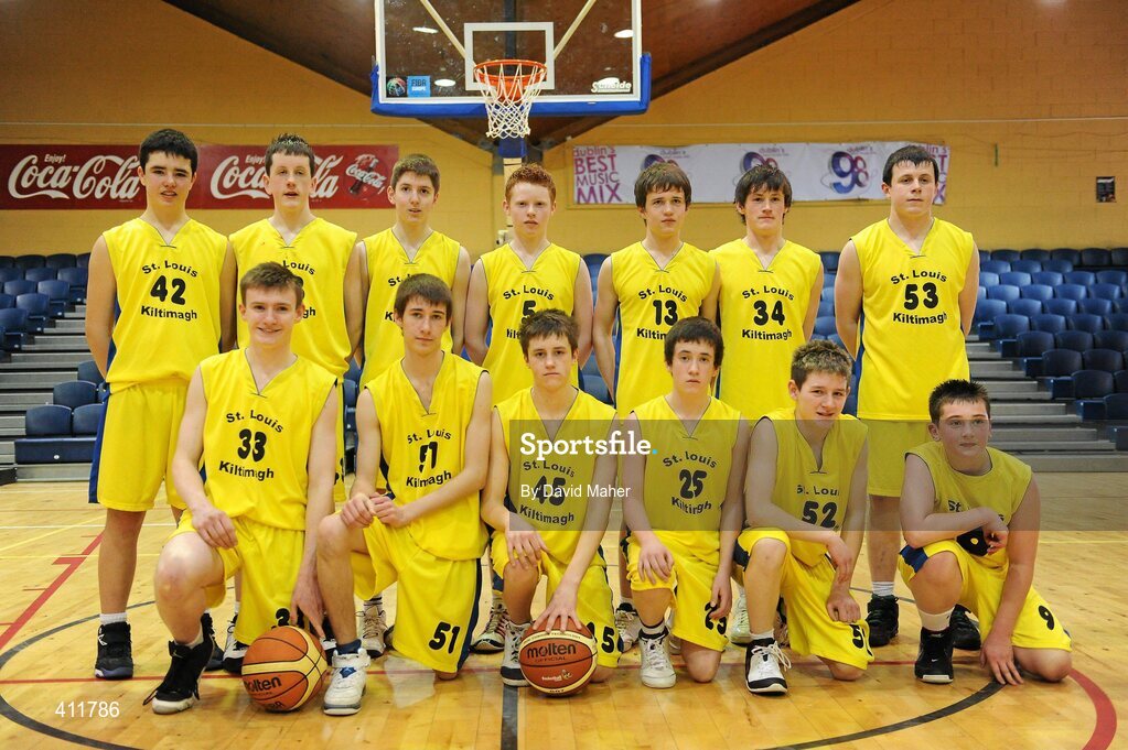 22 March 2010; St. Louis Community School team. U16B Boys - All-Ireland Schools League Finals 2010, Patrician High School, Carrickmacross v St. Louis Community School, Kiltimagh, Mayo, National Basketball Arena, Tallaght, Dublin. Picture credit: David Maher / SPORTSFILE