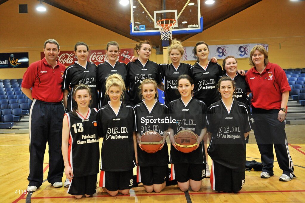 22 March 2010; The Pobailscoil Dingle team. U19B Girls - All-Ireland Schools League Finals 2010, Presentation Secondary School, Tralee v Pobailscoil Dingle, Kerry, National Basketball Arena, Tallaght, Dublin. Picture credit: David Maher / SPORTSFILE