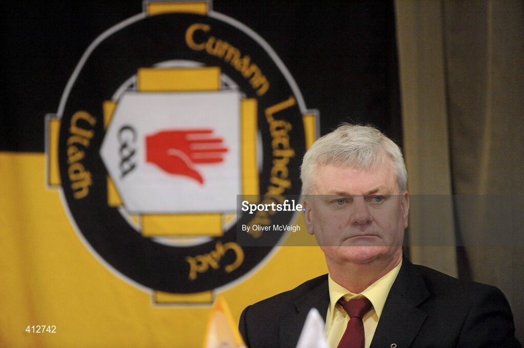 27 February 2010; Ulster GAA President Aogan Farrell at the Ulster Council GAA Convention. Ulster Council GAA Convention, Errigal Hotel, Cootehill, Co. Cavan. Picture credit: Oliver McVeigh / SPORTSFILE