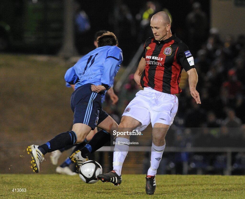 16 March 2010; Paul Keegan, Bohemians, in action against Chris Mulhall, UCD. Airtricity League Premier Division, UCD v Bohemians, UCD Bowl, Belfield, Dublin. Picture credit: Brian Lawless / SPORTSFILE